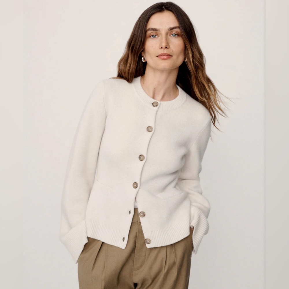 Jenni Kayne Cooper Cardigan Ivory